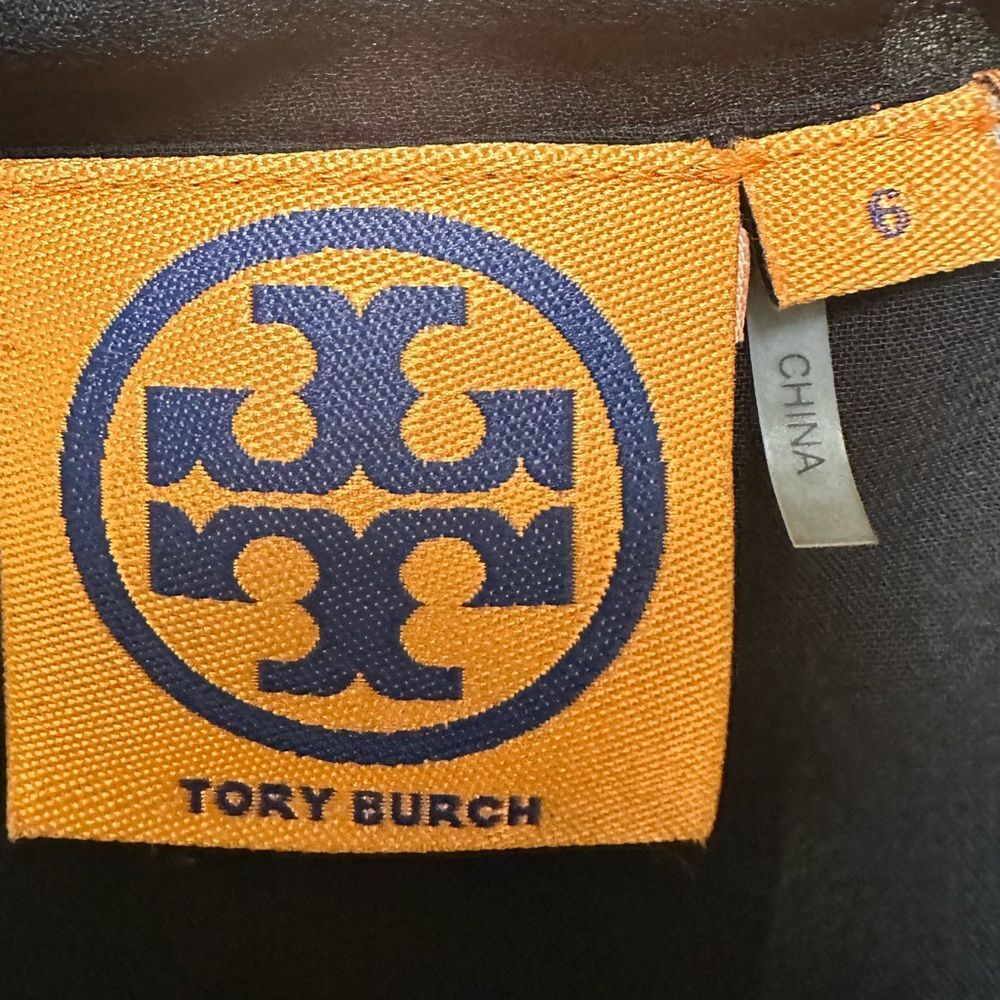 Tory Burch black silk sleeveless top - Picture 3 of 4